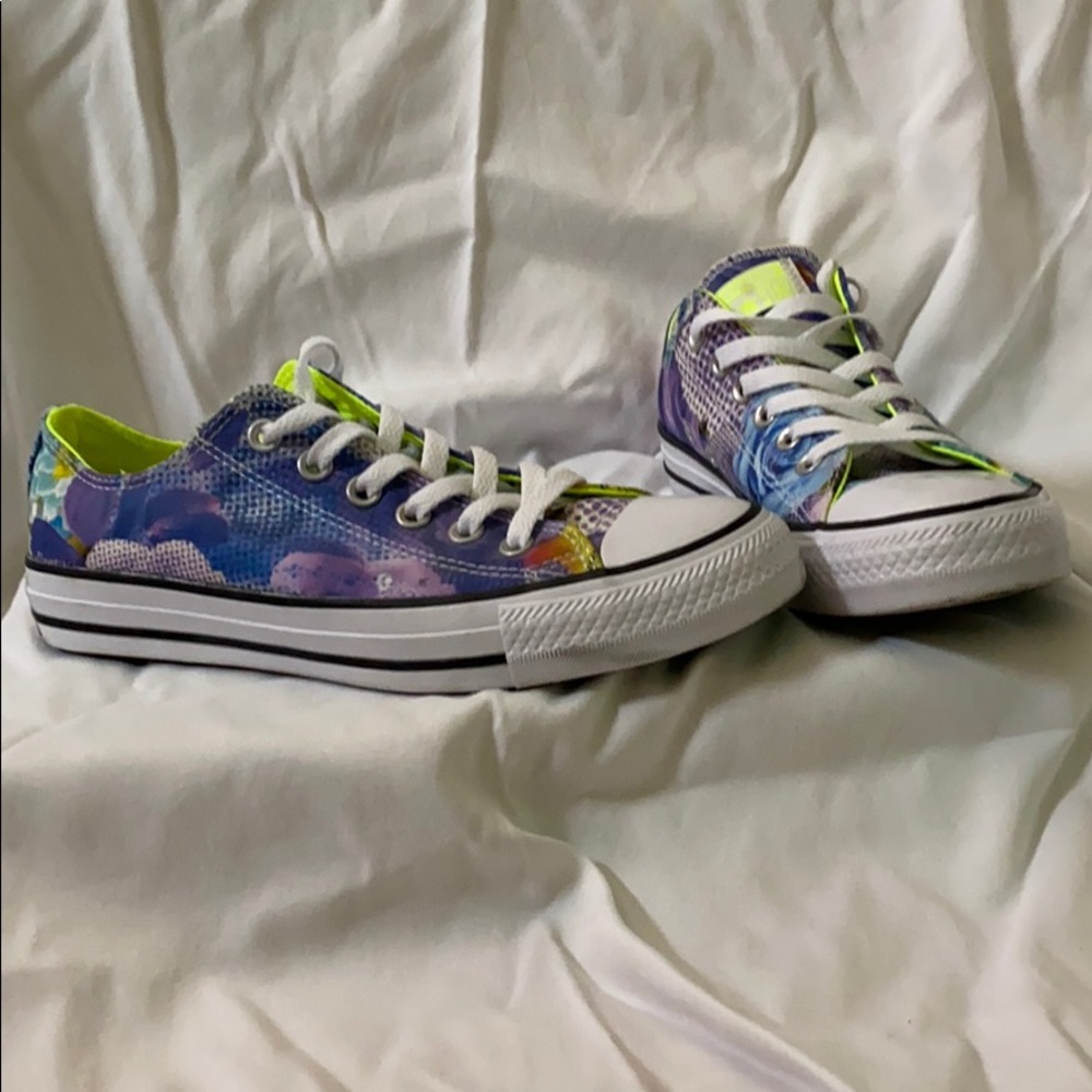 Converse Flower Shoes